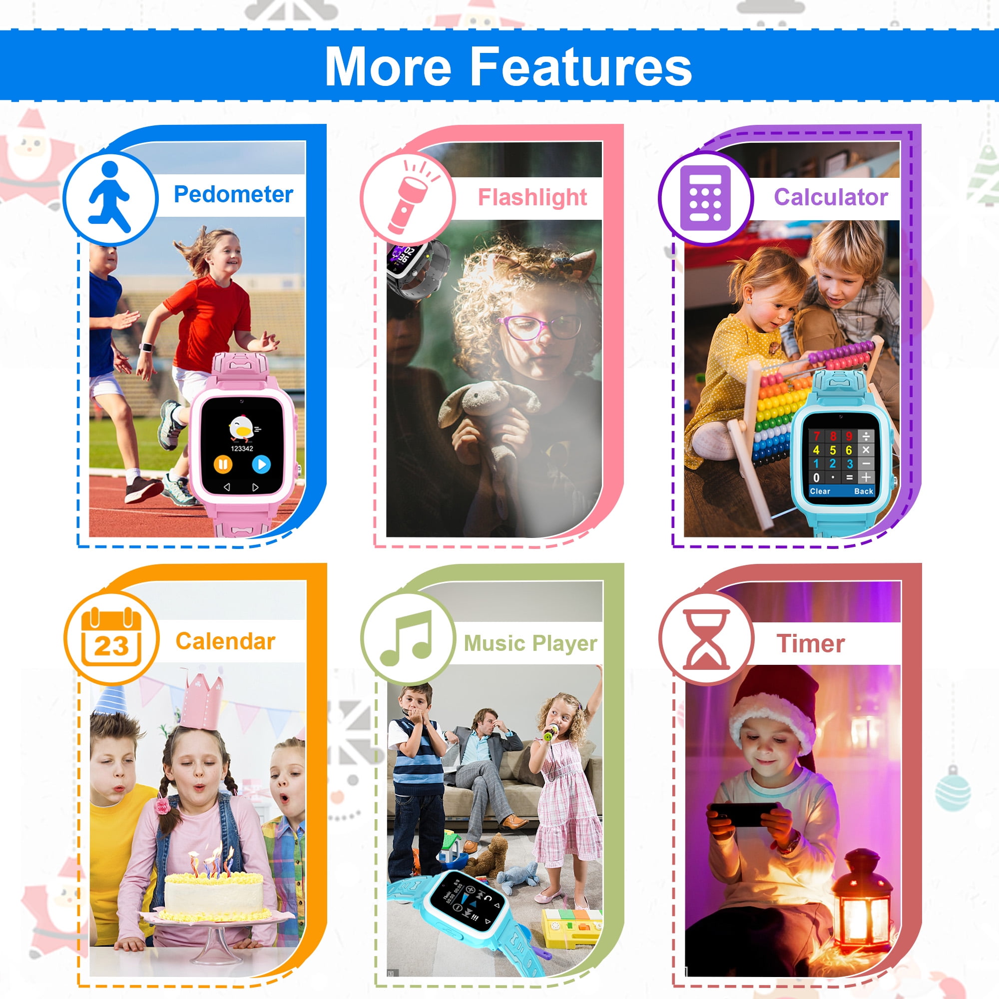 Smart Watch for Kids Boys Girls - Kids Toys for 3-10 Year Old, Toddler Watch with 25 Games Dual Camera Music Pedometer, Birthday Gifts for Boys 3 4 5 6 7 8 9 10 (Black)