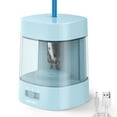 thumbnail image 1 of Deli Electric Pencil Sharpener,Suitable for No.2 Pencils Colored Pencils, USB & Battery Operated, Blue, 1 of 5
