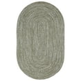 thumbnail image 2 of BNM Indoor/ Outdoor Multihued Oval Rug, 5' x 8', Green- White, 2 of 6