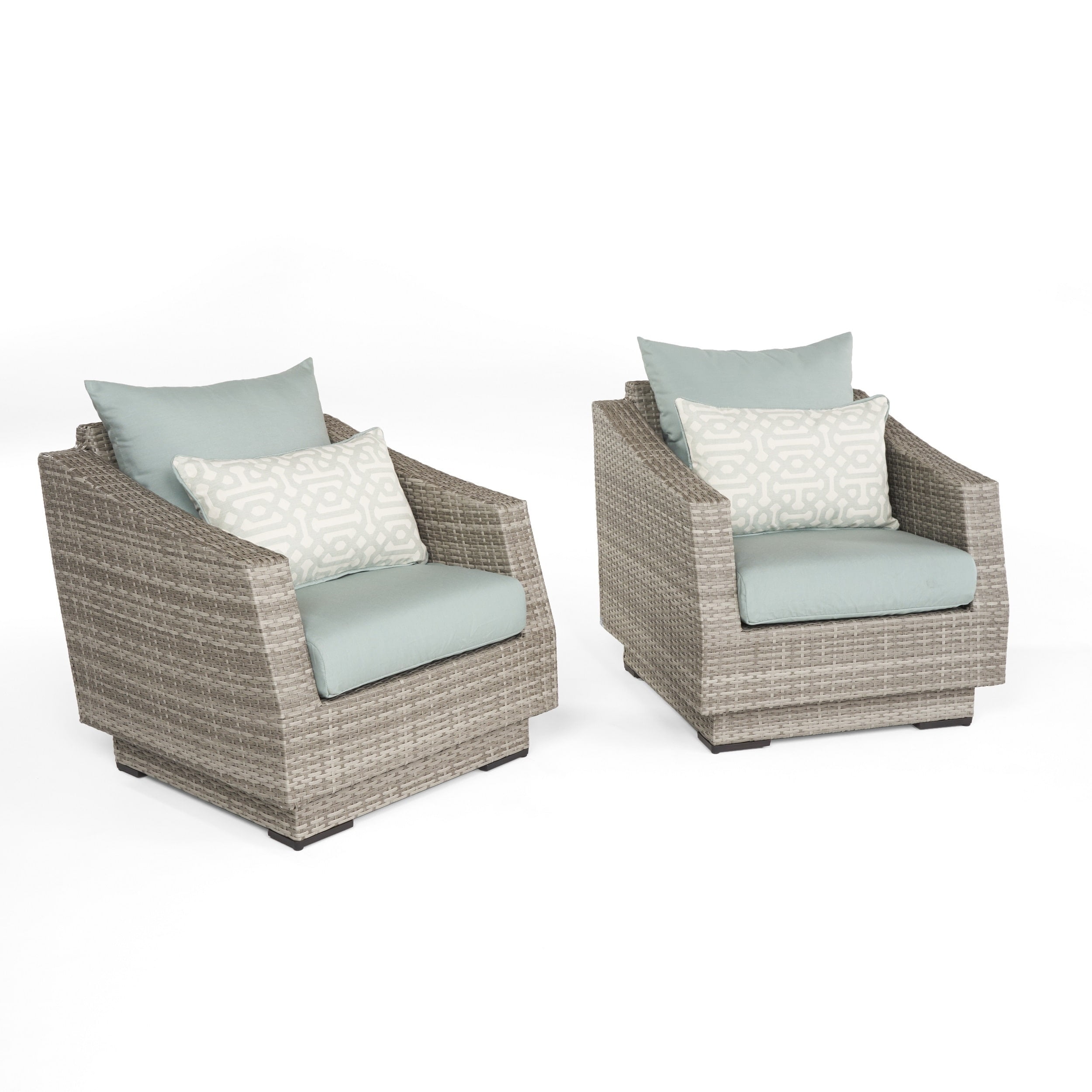 Cannes Set Of 2 Club Chairs In Sunbrella Spa Blue By Rst Brands Cannes Set Of 2 Club Chairs In Sunbrella Spa Blue By Rst Brands