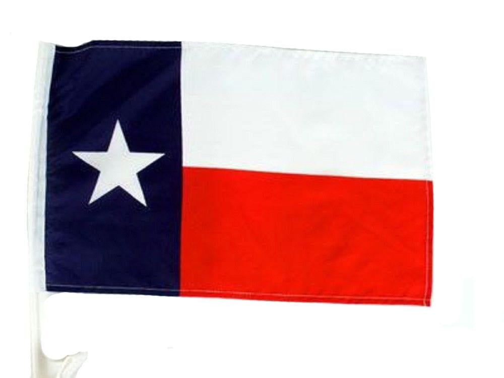 12x18 Wholesale lot 12 State of Texas Double Sided Car Vehicle 12"x18" Flag 