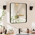 thumbnail image 6 of EDX Bathroom Mirror 36"x 36" Wall Mirror with Rectangular Metal Frame, Black, 6 of 7
