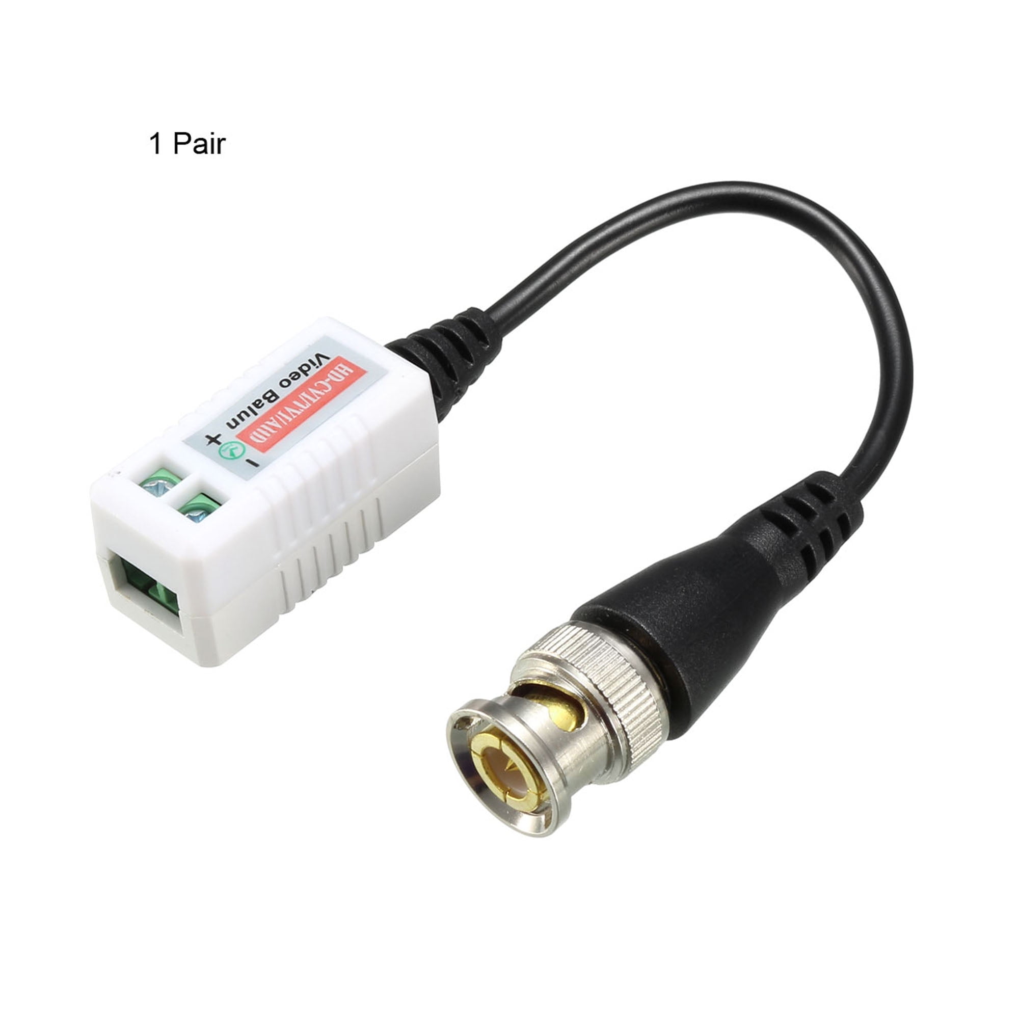Video Balun Transceiver CCTV Camera Passive BNC Connector CAT5 UTP