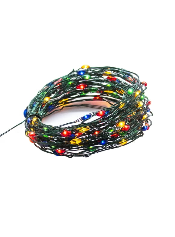 100-Count Multi-Color LED Ultra-Slim Wire Christmas String Lights, by Holiday Time