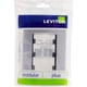 thumbnail image 3 of Placa Modular 3 Módulos Leviton Aluminio 4.5X11.4 Cm, 3 of 3