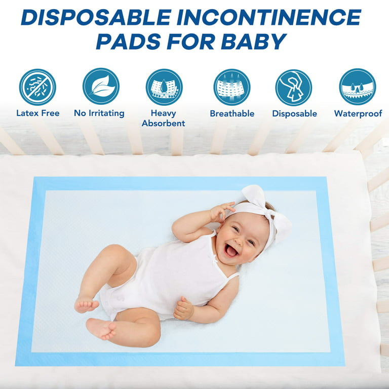 Baby Disposable Underpad 100 Count Incontinence Changing Pad
