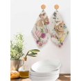 thumbnail image 2 of Spring Easter Kitchen Dish Towels for Drying Dishes Set of 4, Watercolor Flowers Cute Rabbits Eggs Leaf Beige Waffle Weave Microfiber Hand Tea Bathroom Towels Quick Dry & Absorbent Towel 12x12, 2 of 7