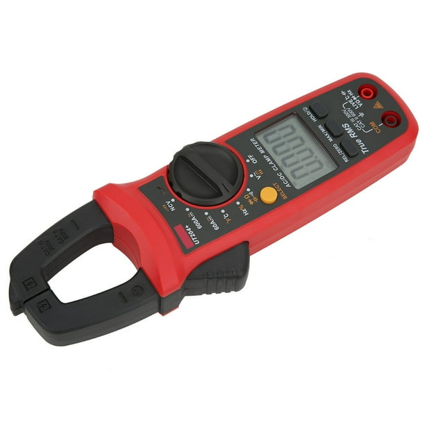 Pinza amperimétrica de verdadero valor eficaz, UNI T UT204+ Probador de capacitancia portátil Pinza amperimétrica A Probador de voltaje CC Pinza amperimétrica Rendimiento confiable