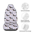 thumbnail image 4 of Balery Dachshund Dog Funda de Asiento para Auto con Diseño - Cubierta Frontal Suave y Transpirable con Protector Antideslizante- 1 Unidad, 4 of 5