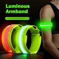 thumbnail image 4 of USB Rechargeable Reflective Arm With Five Color Three Mode LED Arm With Cycling Night Running, 4 of 8