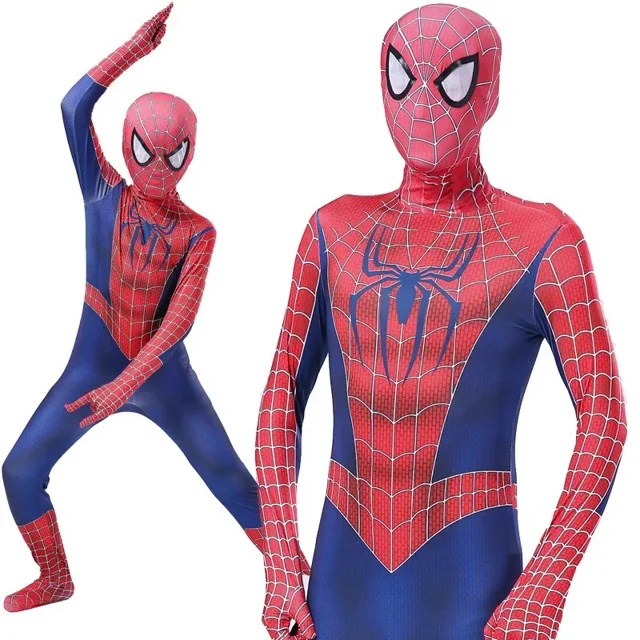 Disfraz de Spiderman para cosplay, mono, disfraz de Spiderman, mono de superhéroe, traje de Spiderman, disfraces de Halloween para niños, niños y adultos.