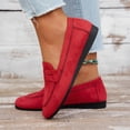 thumbnail image 6 of Women's 2026 Summer Loafers Solid Color Trendy Soft Sole Slip On Lightweight Cushioned Orthopedic Arch Support Wide Toe Box Comfort Walking Daily Footwear Red 40, 6 of 7