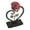VT1629, variant on Red Rose Metal With Heart Shaped Bracket Valentine's Day Gift Iron Red Metal Rose