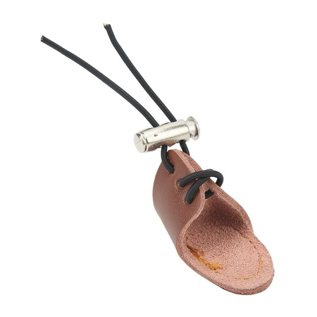 Finger Tabs Archery, Archery Mongolian Finger Wrench Comfortable Good Protection Lightweight For Recurve Bow Brown