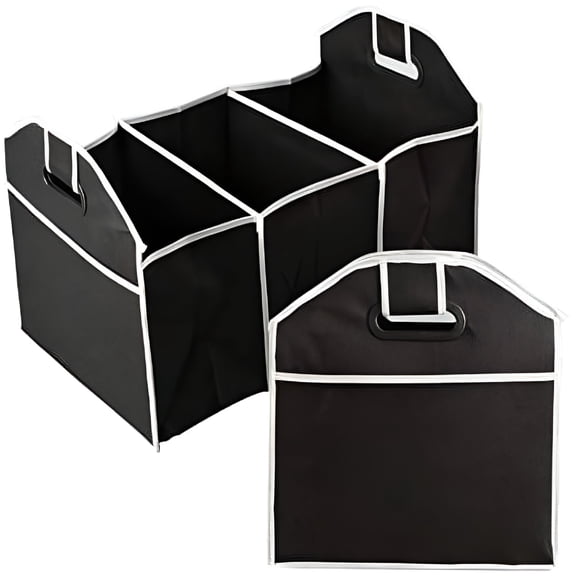 XIBUFE 2026 New Storage Container,Car Trunk Organizer Toys Food Storage Container Bag Box Vehicle Accessories-Black for Car Organization,Trunk Storage,Vehicle Tidying,Toy and Food Storage