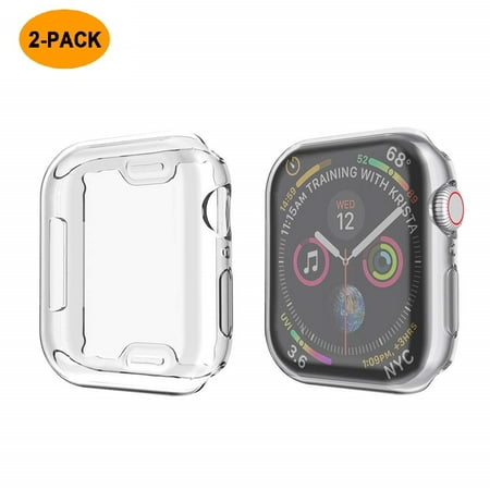 44mm Case for Apple Watch, 2019 New iWatch Overall Protective Case TPU HD Clear Ultra-Thin Cover for Apple Watch Series 4[2-Pack],