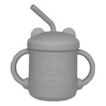 thumbnail image 1 of Vaso de entrenamiento de silicona Hukapapa y pajita para niños pequeños, 8 meses, 1 of 5