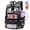 Black, variant on Clear Backpack for School, Large PVC Clear Book Bag Heavy Duty Stadium Colleges, Black