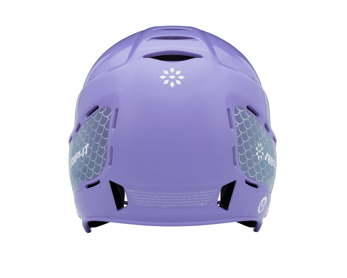 RIP-IT Girls Play Ball T-Ball Softball Batting Helmet - Ombre Mermaid - Lavender