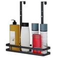 thumbnail image 2 of Shower Caddy Hanging Shelf with Hooks Suction Cups Stainless Steel Hanging Door Shower Rack Rustproof Hanging Shower Caddy Rack No Drilling Heavy Duty Door Hook Shelf for Bathroom Shampoo, 2 of 10