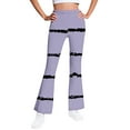 thumbnail image 2 of Fleece-lined Warmth Long Pants for Children Girl Casual Slight Flared Leggings Solid Pants, 2 of 6