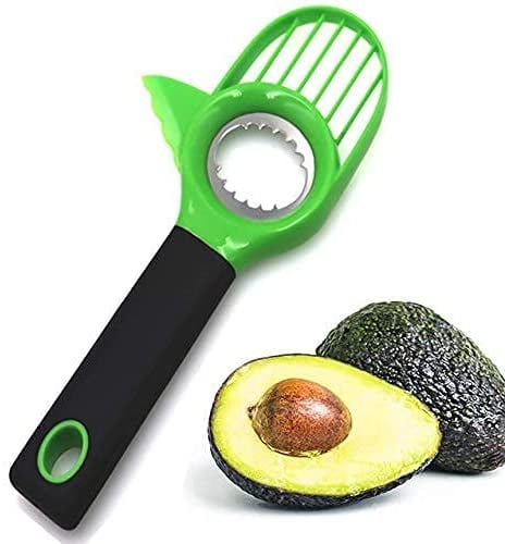 Avocado Slicer Multi Function Fruit Peeler Food Grade Silicone Plastic Kitchen 