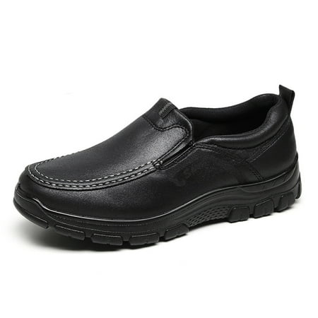 

Men s Casual Cloth Shoes Loafers Comfy Wide Width Flat Shoes for Walking Office School Beach Black 42