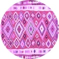 thumbnail image 1 of Ahgly Company Indoor Round Oriental Purple Traditional Area Rugs, 8' Round, 1 of 4