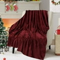 thumbnail image 3 of Taotanxi Fleece Blanket Wine#1074 Throw Blankets for Couch & Bed, Luxury Plush Cozy Fuzzy Blanket 40x60 inches, Super Soft Warm Lightweight Throw Blanket for Travel Camping, 3 of 6