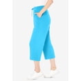 thumbnail image 3 of Woman Within Plus Size Sport-Knit Pull-On Capri Pants, 3 of 6