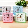 thumbnail image 3 of ABS Housing Clock Portable Rectangular Quiet Running Battery Powered Replacement Quiet Running Battery Powered Household Office Bedroom Living Room Alarms White, 3 of 9