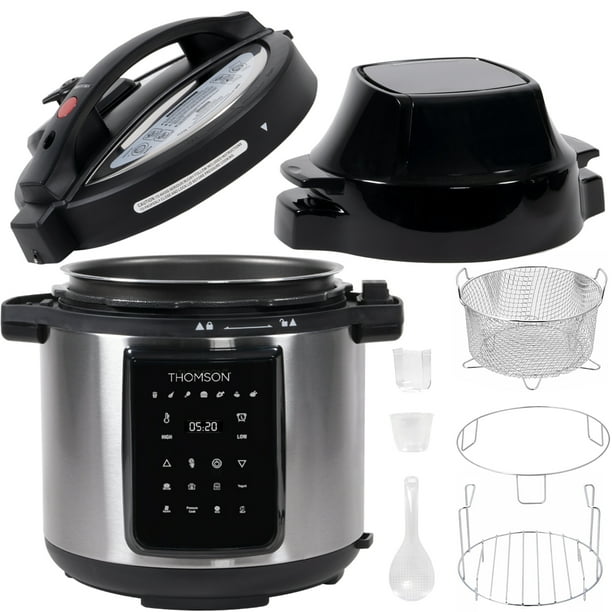 Thomson 9in1 Pressure, Slow Cooker, Air Fryer and More, with 6 Liter Capacity