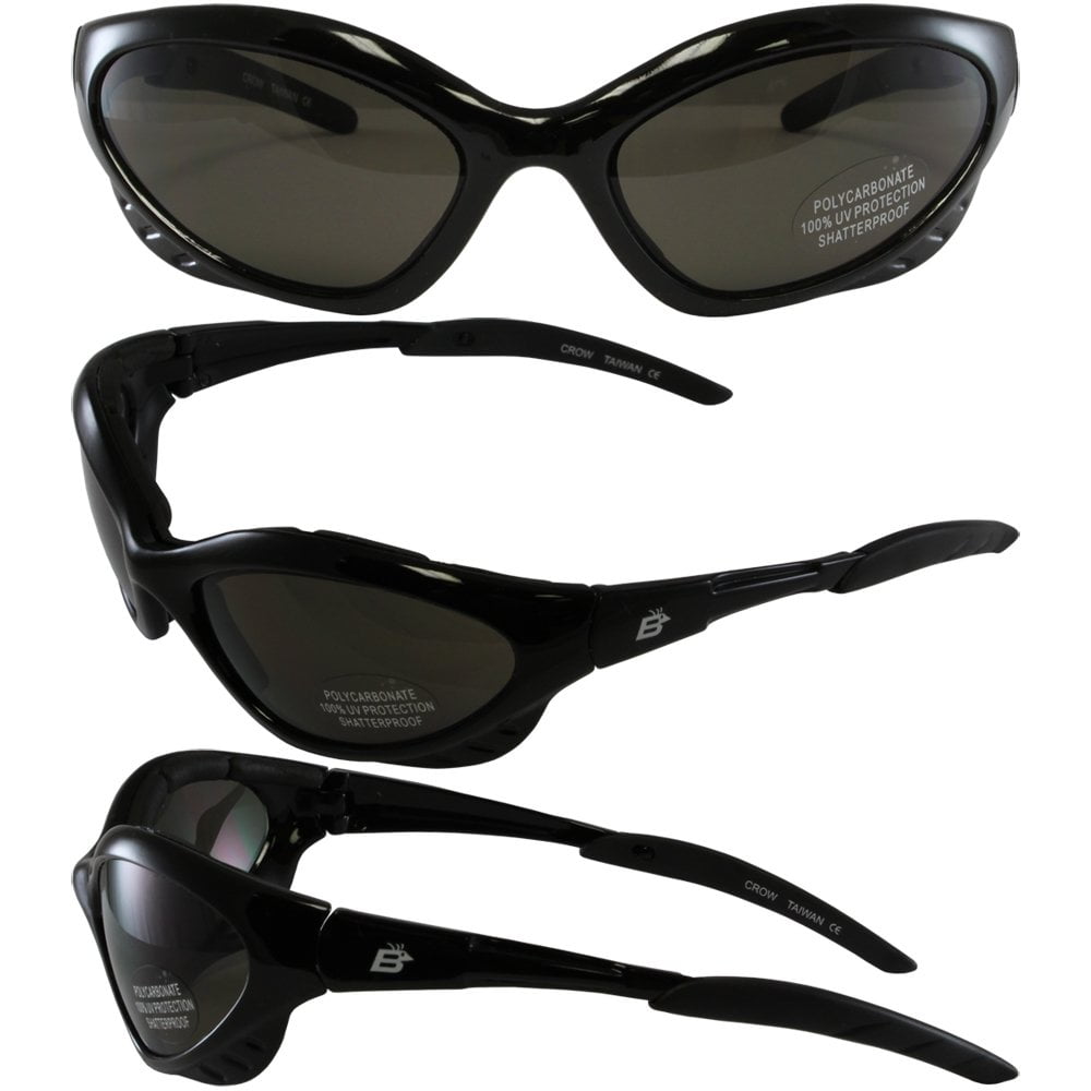 New Anti Fog Low Light Motorcycle Padded Glasses//Biker Sunglasses Free Pouch