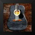 thumbnail image 2 of Grey, Jace 12x12 Black Modern Framed Museum Art Print Titled - Rustic Acoustic Guitar, 2 of 5