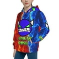 thumbnail image 5 of Geometry Dash Kids' Hoodie 3d Print Sweatshirt Soft Pullover Hooded With Big Pockets Fans Gifts For Boys Or Girls Small, 5 of 7