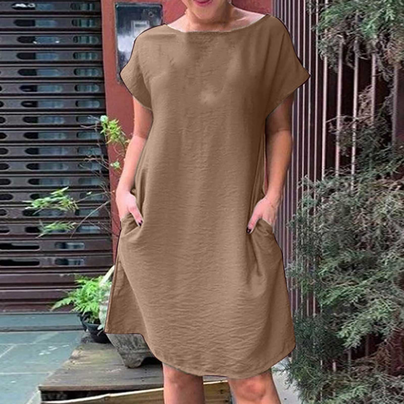 Robe Femme Style Chinois Rétro - Col Montant, Longueur Genoux - Toutes Saisons - Neuf Avec étiquettes