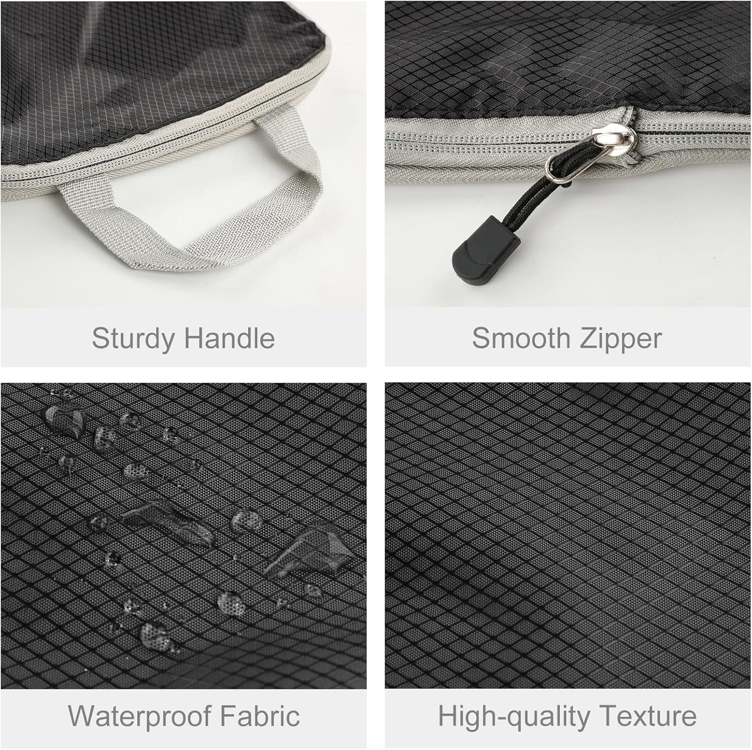 XiHAMA Compression Packing Cube Set for Carrying on Luggage Travel Packing Organizers with Laundry Bag for Backpack