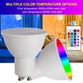 thumbnail image 4 of 4 Pcs Ampoule LED Dimmable Super Lumineuse Portable RGB GU10 CRI 82+ pour Fête, 4 of 8