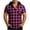Hot Pink, variant on asjyhkr Mens Short Sleeve Hoodies Plaid with Pockets Casual Loose Fitted Comfy Workout Running Pullover