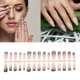 thumbnail image 2 of Uñas postizas largas en forma de ataúd con degradado único de 1 Pc en tono plateado, negro y rosa, 2 of 5