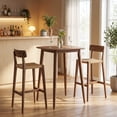 thumbnail image 4 of Costway 36 Inch Solid Rubber Wood Farmhouse Kitchen Table with Sturdy Pedestal Base, 4 of 10