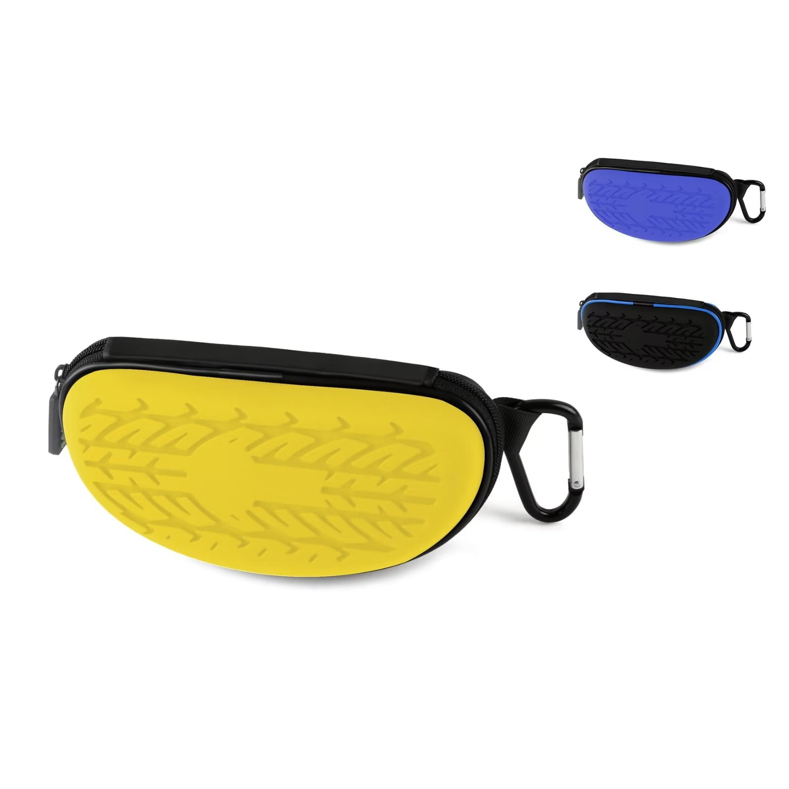 Sunglasses Case Eyeglasses Case for Men and Women, Semi Hard Silicone Rubber and EVA Shell with