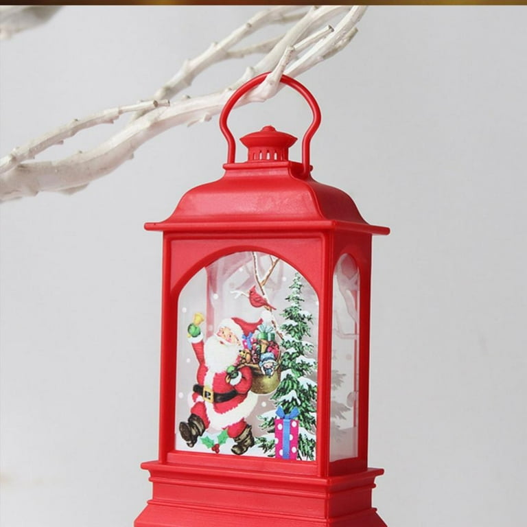 Protoiya Vintage Candle Lantern，Lantern with FlickerinED,Battery Includg  Led,Decorative Hanging Lantern,Christmas Decorative Lantern,Indoor Candle