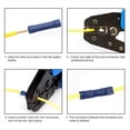 thumbnail image 3 of Kit de 200 conectores de empalme a tope, kits de terminales de crimpado para cables de 10 a 22 AWG, rojo, azul, amarillo, 3 of 4