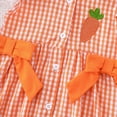 thumbnail image 5 of Toddler Baby Girl Easter Outfit Plaid Ruffle Sleeveless Tops and Shorts Set Kids Girls Easter Clothes, 5 of 6