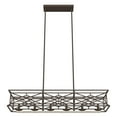 thumbnail image 6 of Hunter - Langwood 6-light Onyx Bengal, Extra Large Chandelier, Dimmable, Rustic Style, Linear Shaped, for Bedrooms, Dining, Living Rooms - 19333, 6 of 10