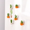 thumbnail image 2 of 6 Pcs Aimants de Réfrigérateur en Forme de Cactus Mignons Autocollants pour Tableau Blanc Armoires Notes Calendrier Décoration Maison Bureau, 2 of 8
