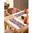 thumbnail image 4 of 4th Of July Placemats Set of 6,Washable Woven Burlap Cloth Fabric Placemat for Square/Rectangle/Round/Oval Dining Table,Easy Clean Place Mats for Toddlers,Kids White Red Blue Stripes Stars Flag Flower, 4 of 6