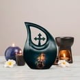 thumbnail image 7 of MUKTIVE Electric Guitar Cremation Urns for Human Ashes Adult Man, Decorative Urn for Female, Urn for Ashes for Adults Female, Decorative Urns for Male, Black Size(1 Large 10 ", 4 Keepsake 3 "), 7 of 7