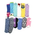 thumbnail image 2 of BambooMN Women's Super Soft Warm Cozy Fuzzy Slipper Socks Assortment O1-12 Pair Value Pack, 2 of 2
